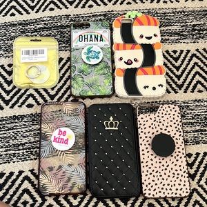 IPhone 6s 7 and 8 plus cases and ring